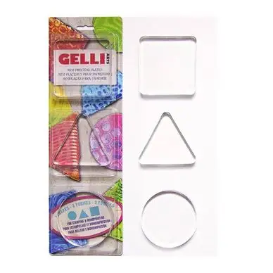 Plaques de Gel pour Impression Mini Rond, Carré, Triangle - Gelli Arts Super Prix