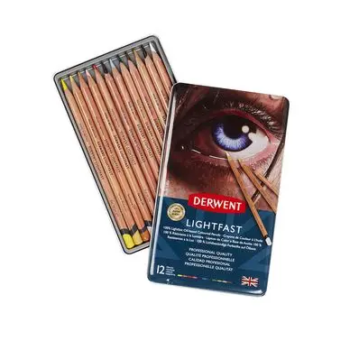 Commande En Gros Crayon de couleur Lightfast Boîte métal 12 pcs - Derwent