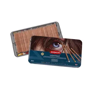 Crayon de couleur Lightfast Boîte métal 36 pcs - Derwent Livraison Express