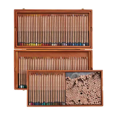 Crayon de couleur Lightfast Coffret bois 100 pcs - Derwent Offre Limitée