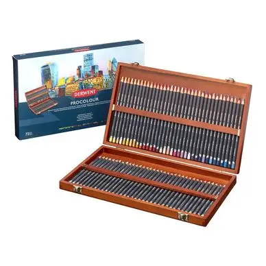 Crayon de couleur Procolour Coffret bois 72 pcs - Derwent Vente Flash