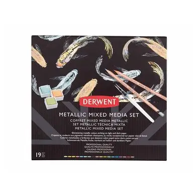 Prix Bas Techniques mixtes Metallic 18 pcs - Derwent