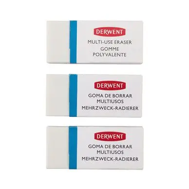 Vente Flash Gomme tout usage Set 3 pcs - Derwent
