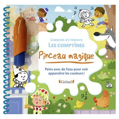 Livre de Coloriage Pinceau magique Cherche-et-trouve dans les comptines - Gründ Remise