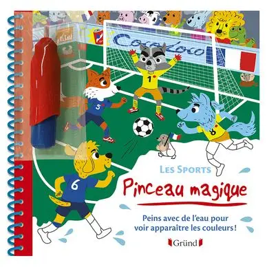 Livre de Coloriage Pinceau magique Les sports - Gründ Jusqu'à Épuisement Des Stocks