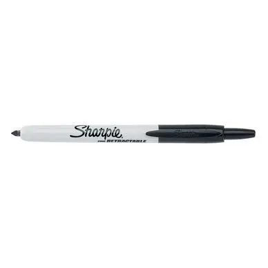 Marqueur Permanent Pointe Fine rétractable Noir - Sharpie Bon Marché