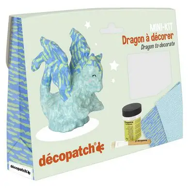 Dernière Chance Dragon en papier mâché - Mini kit - Décopatch