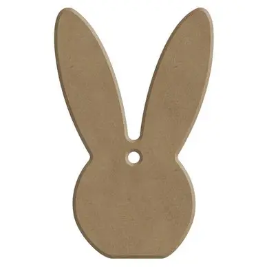 Support en médium Tête Lapin 5,5 x 8,6 cm - Aladine Nouveauté