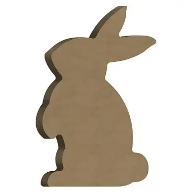 Support en médium Lapin Debout 10,8 x 17 cm - Aladine Offre Du Jour