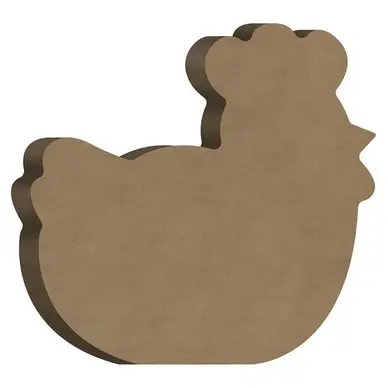Support en médium Poule 15 x 14,7 cm - Aladine Affaire À Saisir