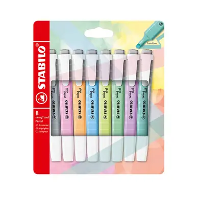 Offre Exclusive Surligneur swing cool Pastel Set 8 couleurs - STABILO