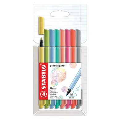 Réduction Feutre pointMax set pastel 8 pcs - STABILO