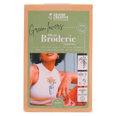 Livraison Express Kit de broderie sur vêtement Nature - Graine Créative
