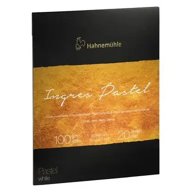 Nouvelle Collection Bloc de papier Ingres Pastel 100 g/m² The Collection Blanc 20F - Hahnemühle