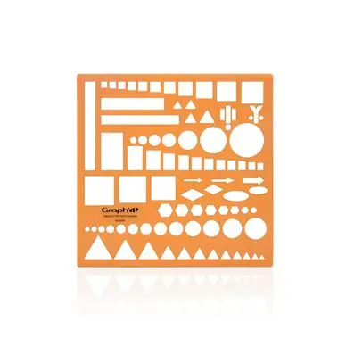 Réduction Normographe Gabarit OTAN 15.5 x 15.5 cm - Graph'it
