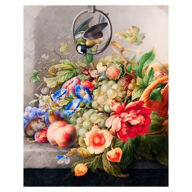 Broderie Diamant 40 x 50 cm Fleurs et Fruits - Herman Henstenburgh - Figured'Art Top Vente