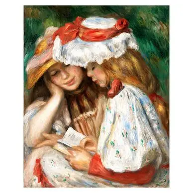 Broderie Diamant 40 x 50 cm Jeunes Filles Lisant - Renoir - Figured'Art Prix Cassé