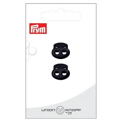 Stop Cordon 15 mm Noir 2pcs Prix Réduit
