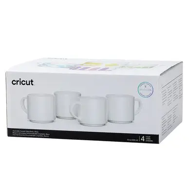 Offre Du Jour Mug en céramique à personnaliser 300 ml 4 pcs - Cricut