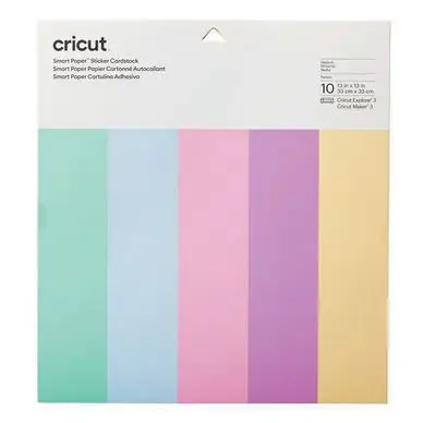 Produit De Marque Papier cartonné autocollant Pastel 10 pcs 33 x 33 cm - Cricut