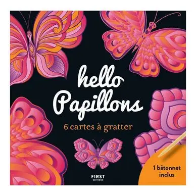 Cartes à gratter Hello Papillons - First Editions Usine Directe