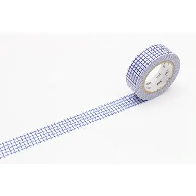 Masking Tape 7 m x 15 mm Quadrillé Bleu - Masking Tape mt Offre Spéciale