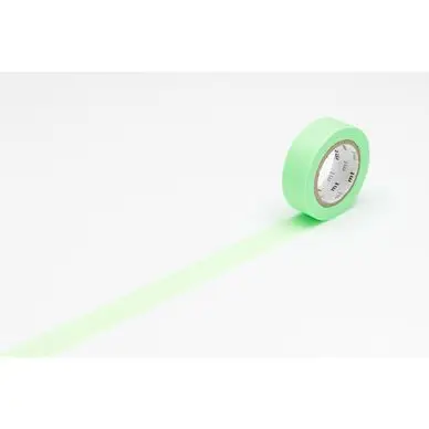 Commander Maintenant Masking Tape 7 m x 15 mm Uni Vert Fluo - Masking Tape mt