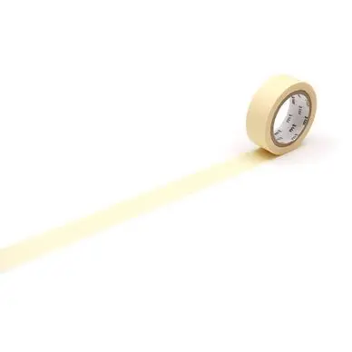 Meilleure Vente Masking Tape 7 m x 15 mm Uni Pastel Jaune - Masking Tape mt