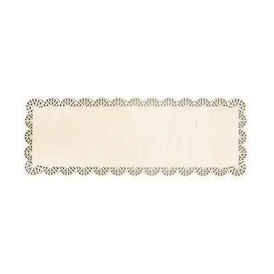 Plat à Gâteau en bois 36 x 13 cm Dentelle - ScrapCooking Certifié