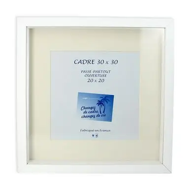 Top Vente Cadre Vitrine XXL Blanc + Passe-partout - Rougier&Plé