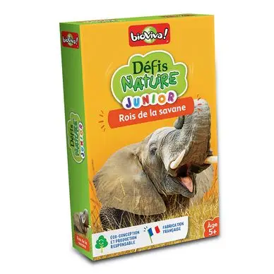 Jeu de cartes Défis nature Rois de la Savane - Bioviva Achat Immédiat