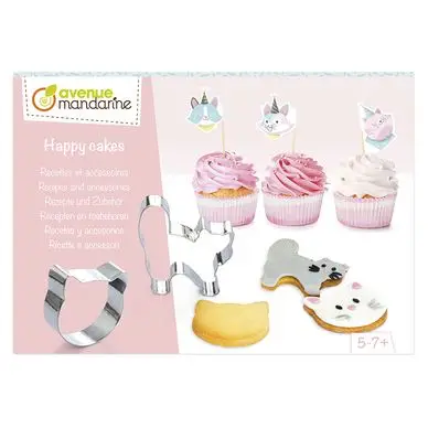 Kit de cuisine créative Happy Cake Recette accessoires Chats - Avenue Mandarine Prix Bas