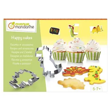 Kit de cuisine créative Happy Cake Recette accessoires Dinosaures - Avenue Mandarine Authentique