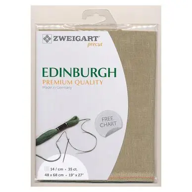 Toile à broder Edinburgh 14 fils/cm 35 ct 48 x68 cm Lin - Zweigart Meilleure Vente
