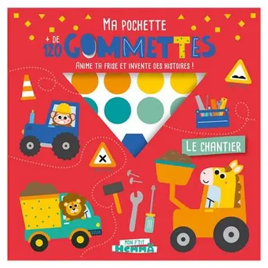Ma pochette + de 120 gommettes Le Chantier - Hemma Commander Maintenant
