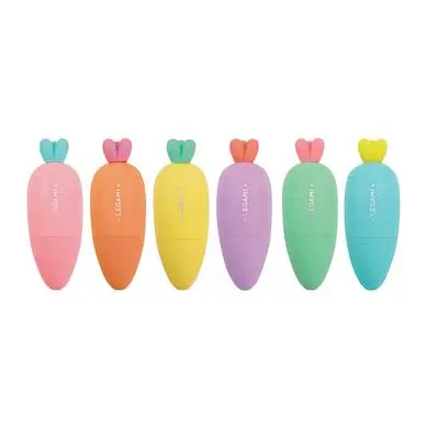 Mini Surligneurs Karaté Team 6 Couleurs Pastel - Legami Nouvel Arrivage