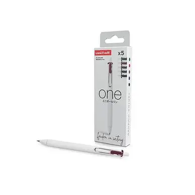 Stylo encre gel pigmentée One 0.7 mm Set Organic 5 pcs - Uni-Ball Prix Cassé
