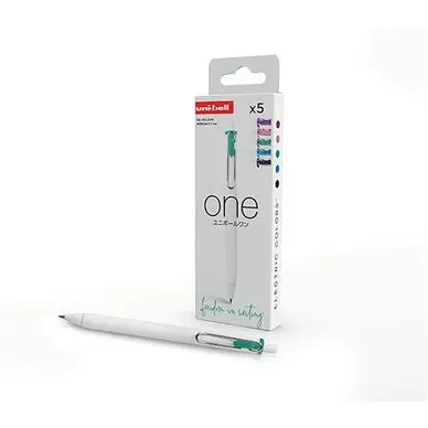 Stylo encre gel pigmentée One 0.7 mm Set Electric 5 pcs - Uni-Ball Pas Cher