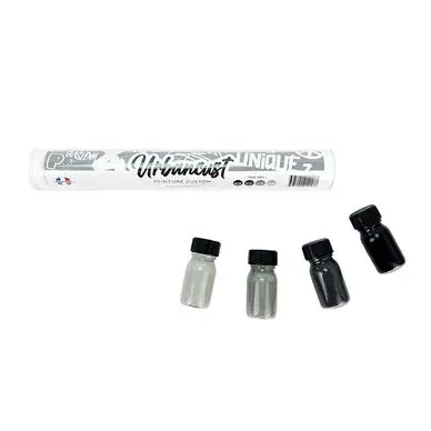 Paiement Sécurisé Peinture Custom Cuir Kit 4 Flacons 10 ml Tons Gris - Urbancust