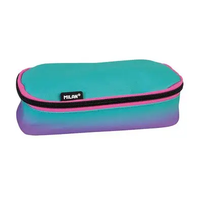 Trousse ovale Sunset Violet/Turquoise - MILAN Produit De Marque