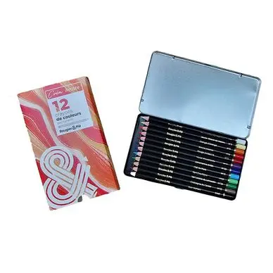 Crayons de couleur Permanents Créa Artiste Boîte de 12 - Rougier&Plé Meilleur Prix