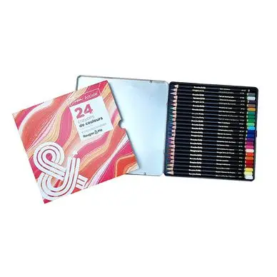 Crayons de couleur Permanents Créa Artiste Boîte de 24 - Rougier&Plé Offre Spéciale