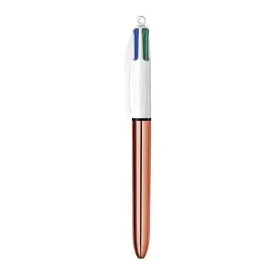 Prix Réduit Stylo bille 4 couleurs Corps Rose Gold - Bic