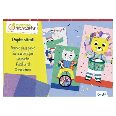 Boîte créative Papier Vitrail - Avenue Mandarine Quantité Limitée