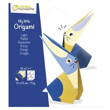 My Little Origami Lapin 20 Feuilles - Avenue Mandarine Usine Directe