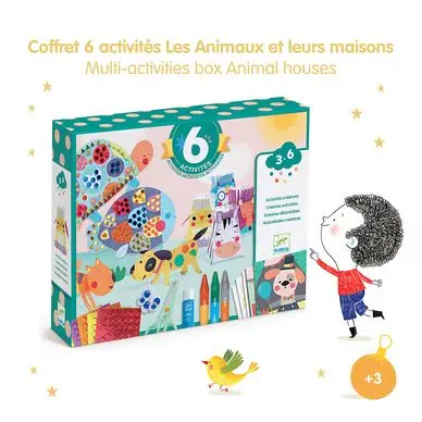 Coffret Multi-activité Les Animaux et leurs maisons - Djeco Produit De Marque