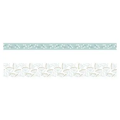 Ruban adhésif Masking Tape Splendid Christmas Blanc 2 pcs - Artemio Pas Cher