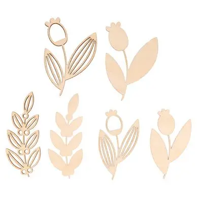 Feuillage ajouré en bois Splendid Christmas 6 pcs - Artemio Produit De Marque