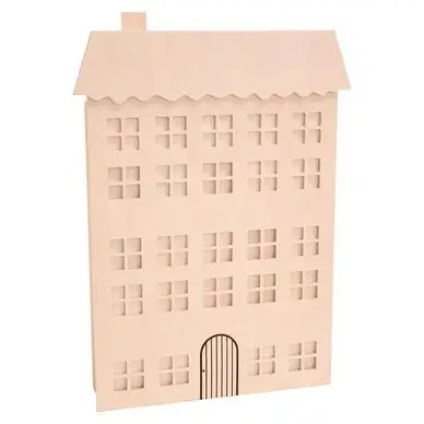 Calendrier de l'Avent en bois 24 tiroirs 36 x 8.5 x 50 cm Maison - Artemio Paiement Sécurisé