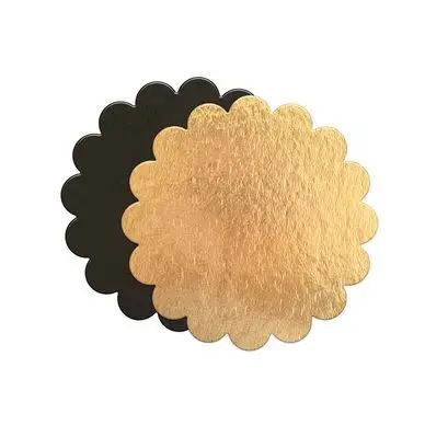 Dernier Modèle Support à gâteau cannelé ø 24 cm 5 pcs Or/Noir - ScrapCooking